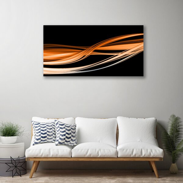 Stampa quadro su tela Astrazione Onde Arte Arte 100x50 cm