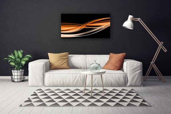 Stampa quadro su tela Astrazione Onde Arte Arte 100x50 cm