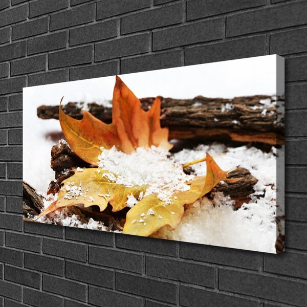 Foto quadro su tela Foglia. Foresta. Autunno. Natura 100x50 cm