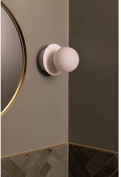 Applique da parete Globen Lighting, ART DECO, dimmerabile, Bianco, Soggiorno, Metallo, Design