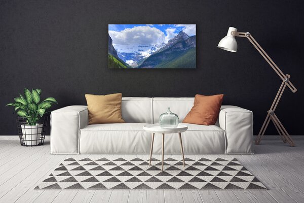 Quadro su tela Paesaggio di montagne 100x50 cm