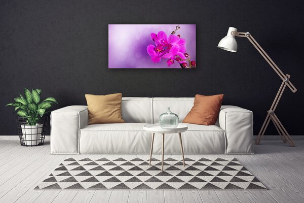 Quadro su tela Petali di fiori di un'orchidea 100x50 cm