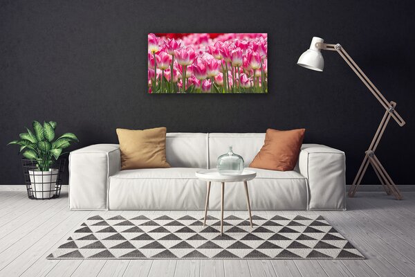 Quadro su tela Tulipani, fiori, natura 100x50 cm