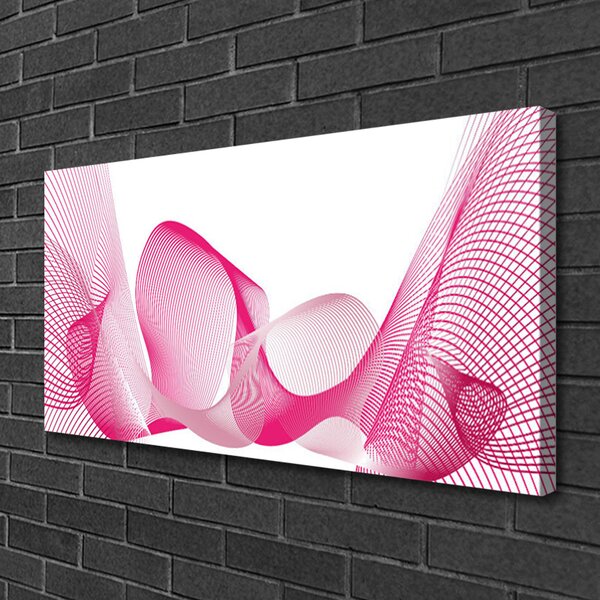 Quadro su tela Linee astratte, onde Art 100x50 cm
