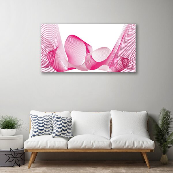 Quadro su tela Linee astratte, onde Art 100x50 cm
