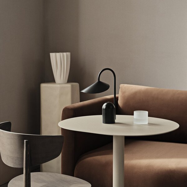 Lampade da tavolo ferm LIVING, Arum, dimmerabile, Nero, Terrazza, Metallo, Design