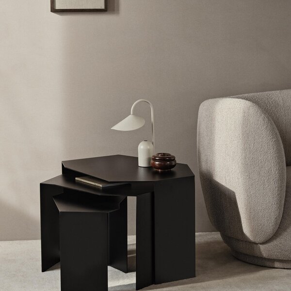 Lampade da tavolo ferm LIVING, Arum, dimmerabile, Beige, Terrazza, Metallo, Design