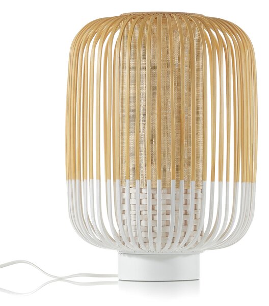 Lampade da tavolo Forestier, Bamboo Light M, Bianco, Soggiorno, Bambù, Design