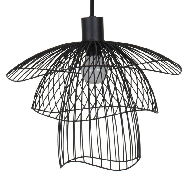 Lampada a sospensione Forestier, Papillon XS, dimmerabile, Nero, Soggiorno, Metallo, Design