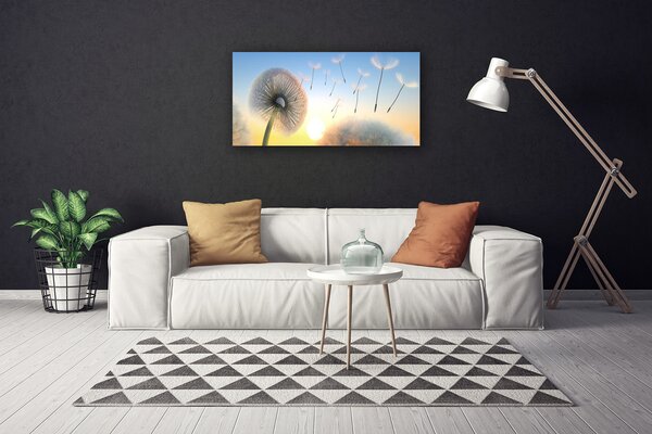 Quadro su tela Pianta di fiori di tarassaco 100x50 cm