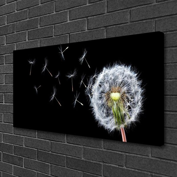 Quadro su tela Fiori di tarassaco Natura 100x50 cm