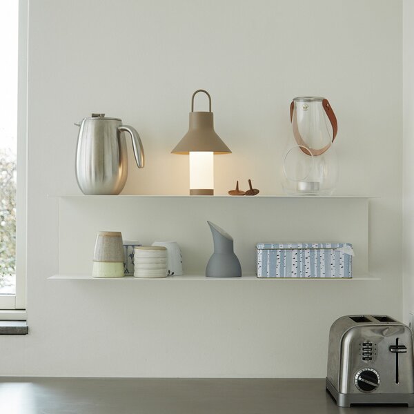 Lampade da esterno LOOM DESIGN, Shadow, dimmerabile, Beige, Terrazza, Alluminio, Moderno