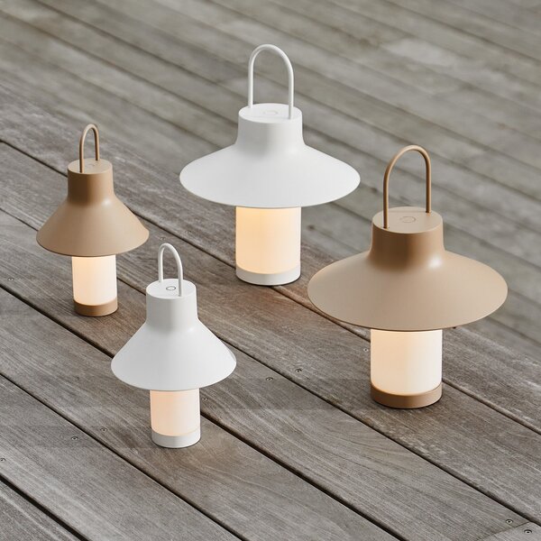 Lampade da esterno LOOM DESIGN, Shadow, dimmerabile, Bianco, Terrazza, Alluminio, Moderno