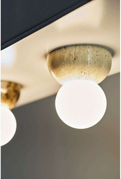 Applique da parete Globen Lighting, Torrano, dimmerabile, Beige, Soggiorno, Pietra, Design