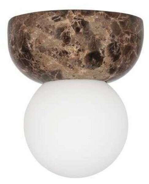 Applique da parete Globen Lighting, Torrano, dimmerabile, Marrone / Ruggine, Soggiorno, Vetro, Design