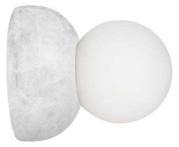 Applique da parete Globen Lighting, Torrano, dimmerabile, Bianco, Soggiorno, Vetro, Design