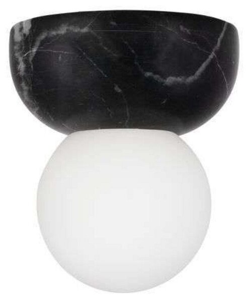 Applique da parete Globen Lighting, Torrano, dimmerabile, Nero, Soggiorno, Vetro, Design