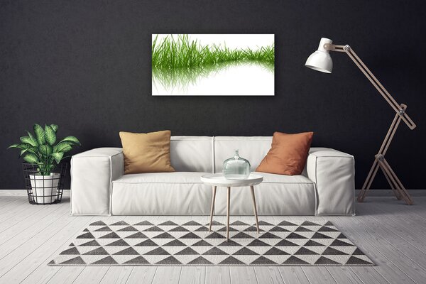Quadro su tela Erba Natura Pianta 100x50 cm