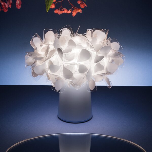 Lampade da tavolo Slamp, Clizia, dimmerabile, Bianco, Soggiorno, Plastica, Design