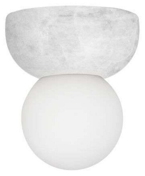 Applique da parete Globen Lighting, Torrano, dimmerabile, Bianco, Soggiorno, Vetro, Design