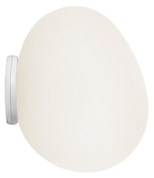 Applique da parete Foscarini, Gregg piccola, dimmerabile, Bianco, Corridoio, Vetro, Design