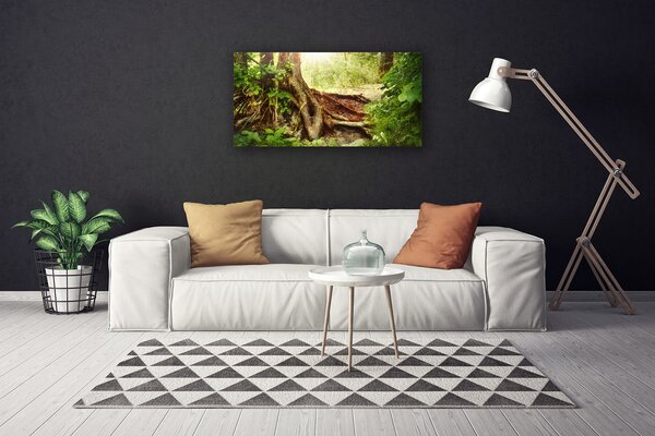 Quadro su tela Albero Stock Natura Foresta 100x50 cm