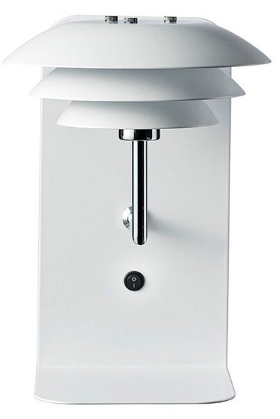 Applique da parete Dyberg Larsen, DL20 USB Shelf, dimmerabile, Bianco, Camera da letto, Metallo, Scandinavo