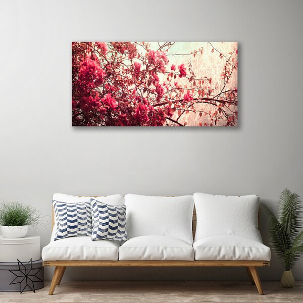 Quadro su tela Rami, foglie, natura 100x50 cm