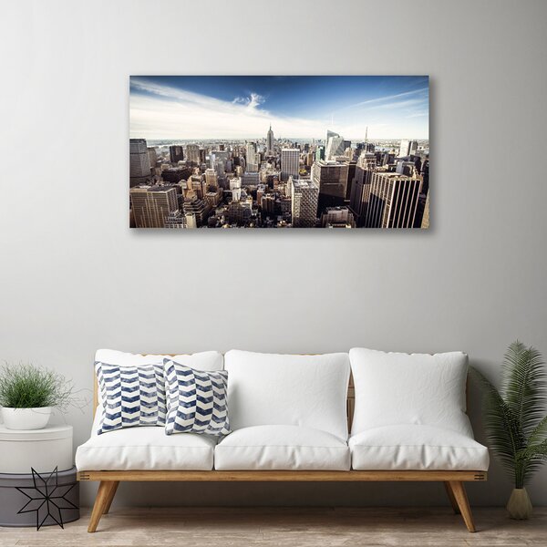 Quadro su tela Edifici dei grattacieli della città 100x50 cm
