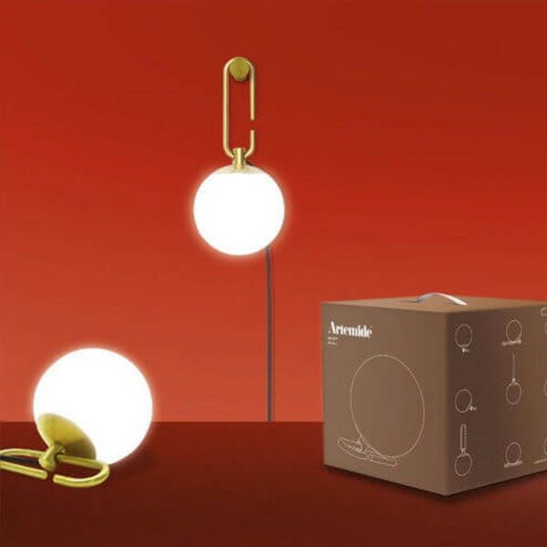 Lampade da tavolo Artemide, Dorato / Ottone, Soggiorno, Metallo
