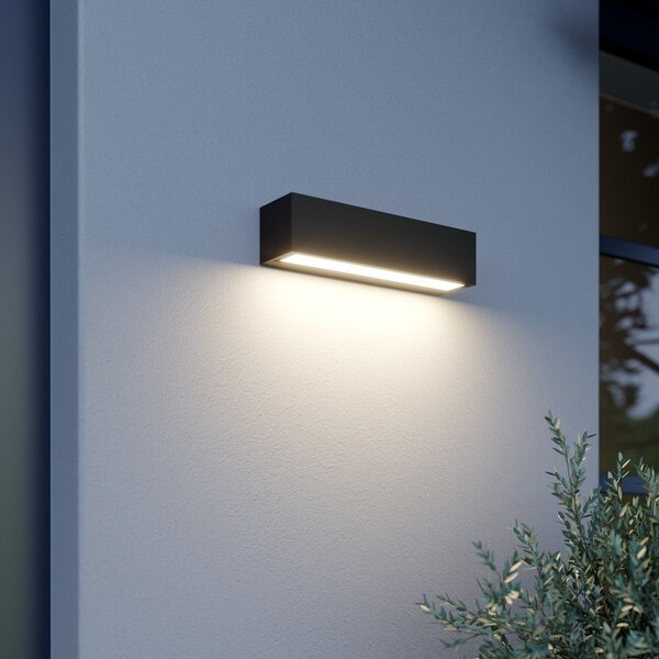 Lampade da esterno Lucande, Lengo, Nero, Balcone, Alluminio, Moderno