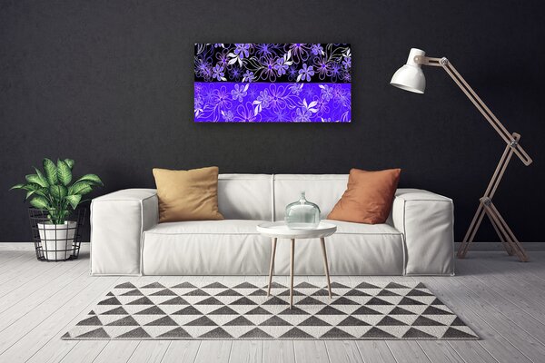 Quadro su tela Modelli astratti Fiori Art 100x50 cm