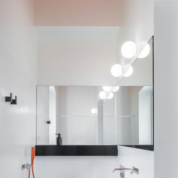 Applique da parete Artemide, Dioscuri, dimmerabile, Bianco, Corridoio, Vetro, Design