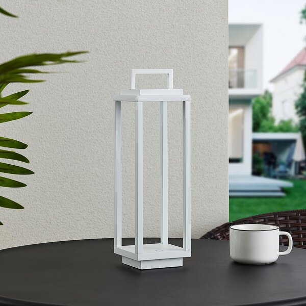 Lampade da esterno Lucande, Mirina, dimmerabile, Bianco, Metallo, Moderno