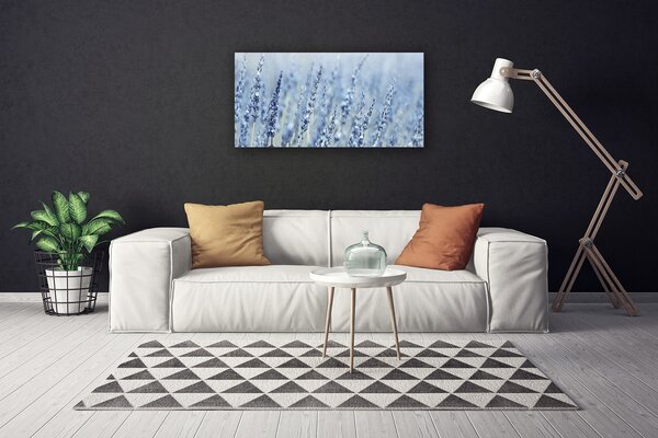 Quadro su tela Fiori. Orecchie. Prato. Natura 100x50 cm