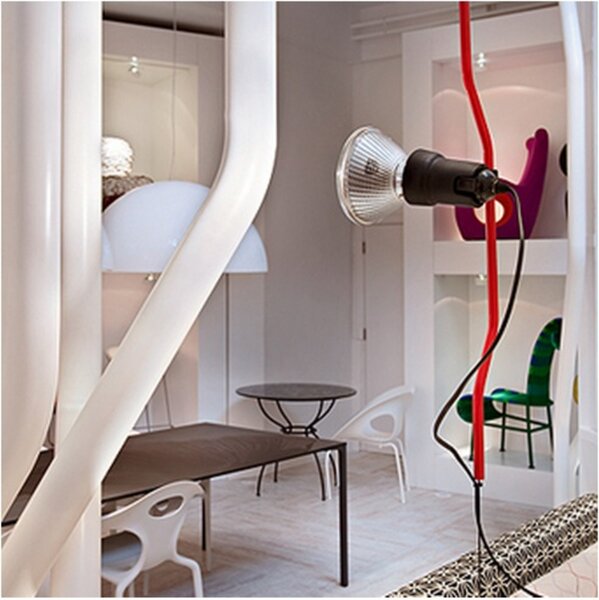 Lampada a sospensione FLOS, Rosso, Metallo