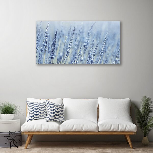 Quadro su tela Fiori. Orecchie. Prato. Natura 100x50 cm