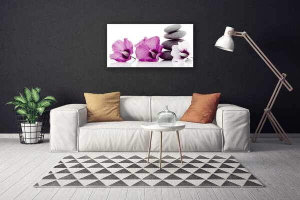 Quadro su tela Fiori di aromaterapia 100x50 cm