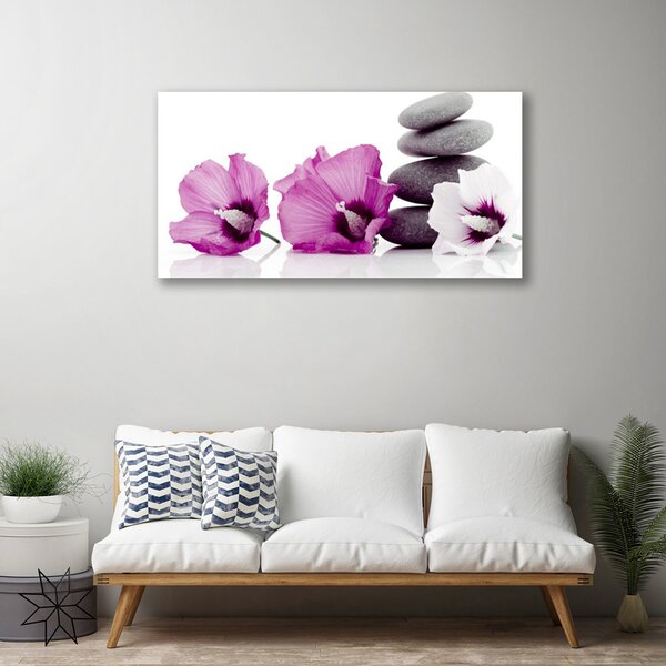 Quadro su tela Fiori di aromaterapia 100x50 cm