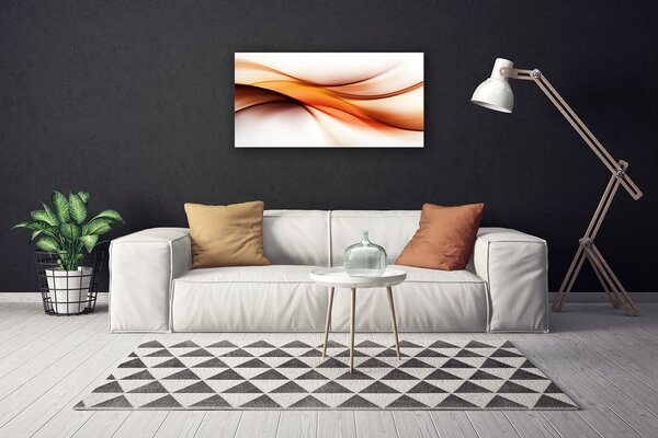 Quadro su tela Onde grafiche di astrazione 100x50 cm