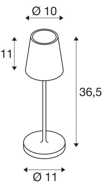 Lampade da esterno SLV, Vinolina Two, dimmerabile, Beige, Terrazza, Alluminio, Moderno