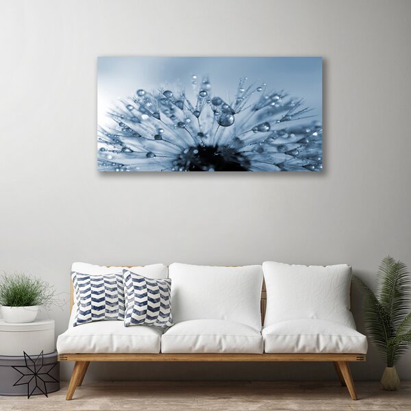 Quadro su tela Gocce di fiori di tarassaco 100x50 cm
