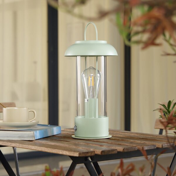 Lampade da esterno Lindby, Yvette, dimmerabile, Verde, Terrazza, Metallo, Moderno