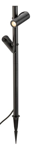 Helia Slim Pole 2 Spot da Esterno w/Spike IP65 Black - SLV