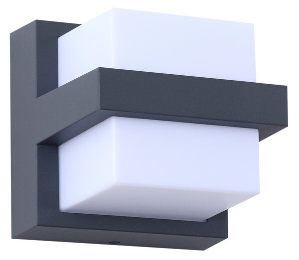 Lampade da esterno Lindby, Fyra, dimmerabile, Grigio, Balcone, Alluminio, Moderno