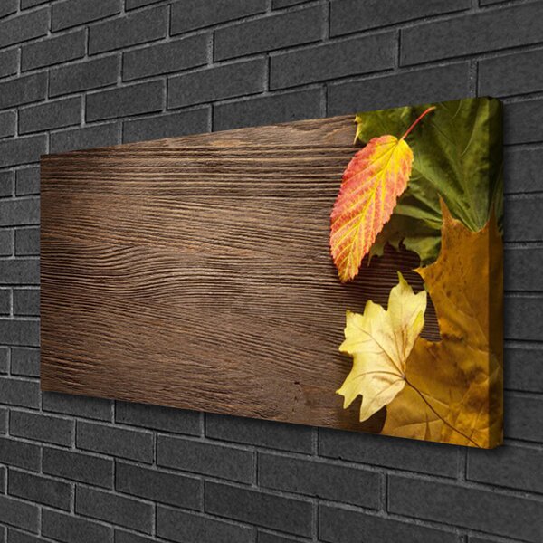 Quadro su tela Foglie di fiori della natura 100x50 cm