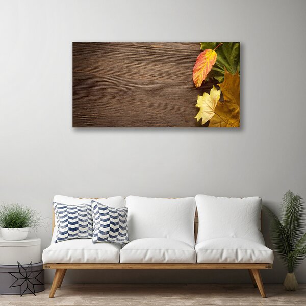 Quadro su tela Foglie di fiori della natura 100x50 cm