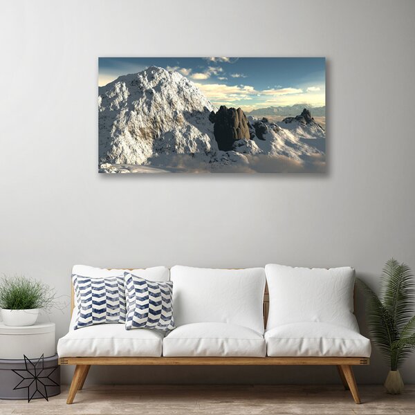 Quadro su tela Paesaggio di montagne 100x50 cm