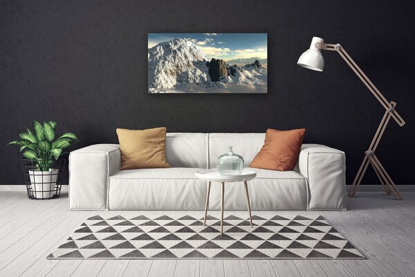 Quadro su tela Paesaggio di montagne 100x50 cm