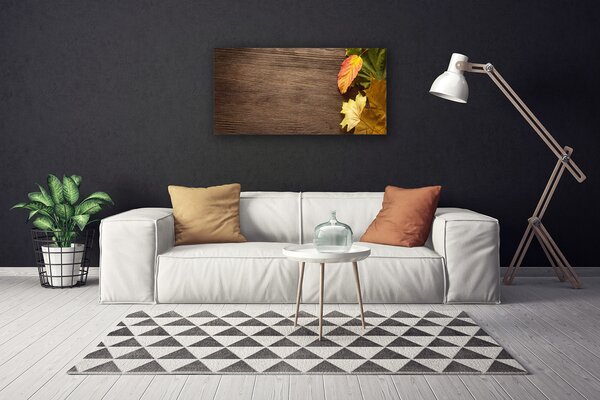 Quadro su tela Foglie di fiori della natura 100x50 cm